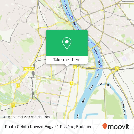 Punto Gelato Kávézó-Fagyizó-Pizzéria, Fehérvári út 50 1117 Budapest térkép