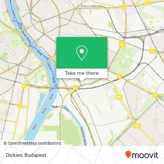 Dickies, Mester utca 1097 Budapest térkép