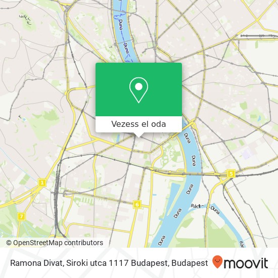 Ramona Divat, Siroki utca 1117 Budapest térkép