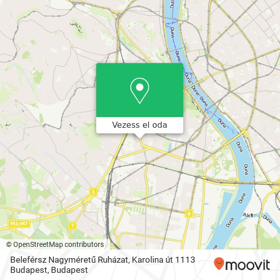 Beleférsz Nagyméretű Ruházat, Karolina út 1113 Budapest térkép