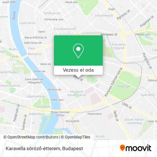 Karavella söröző-étterem térkép