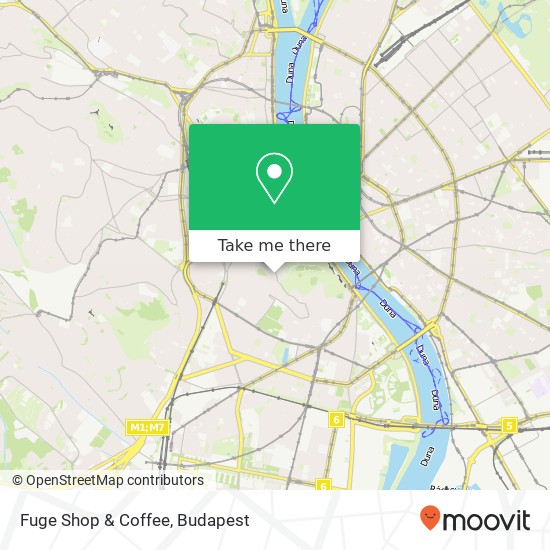 Fuge Shop & Coffee, Szirtes út 19 1016 Budapest térkép