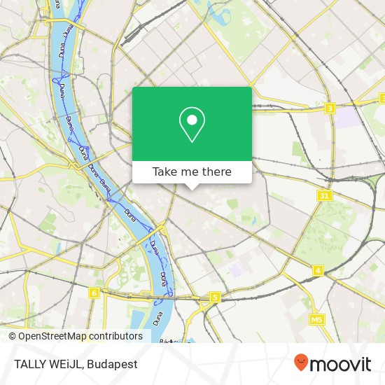 TALLY WEiJL, Futó utca 37 1082 Budapest térkép