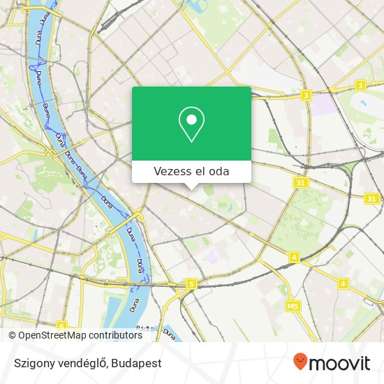 Szigony vendéglő, Szigony utca 1083 Budapest térkép