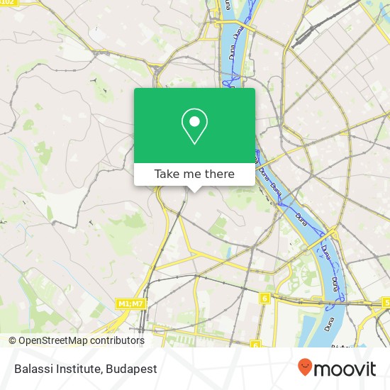 Balassi Institute térkép