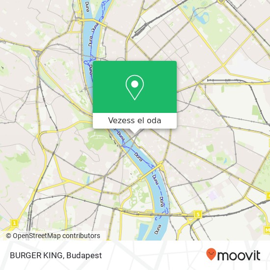 BURGER KING, Vámház körút 1056 Budapest térkép