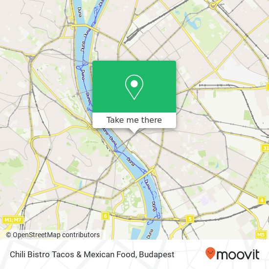 Chili Bistro Tacos & Mexican Food, Kálvin tér 5 1053 Budapest térkép