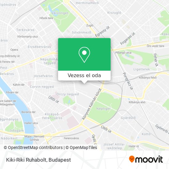 Kiki-Riki Ruhabolt térkép