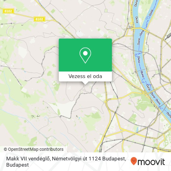 Makk VII vendéglő, Németvölgyi út 1124 Budapest térkép