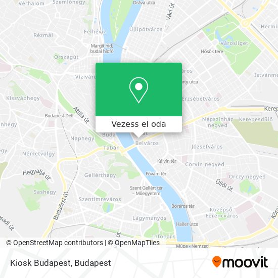 Kiosk Budapest térkép