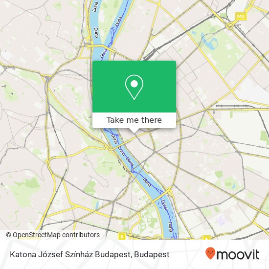 Katona József Színház Budapest térkép