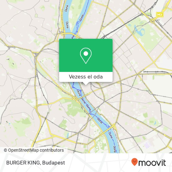 BURGER KING, Váci utca 1052 Budapest térkép
