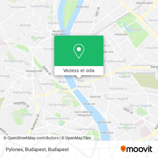 Pylones, Budapest térkép