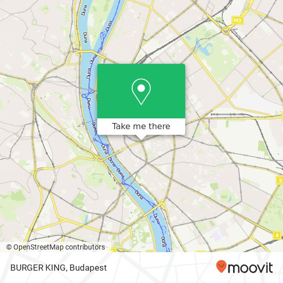 BURGER KING, Rákóczi út 1088 Budapest térkép