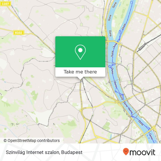 Színvilág Internet szalon, Alkotás utca 11 1123 Budapest térkép