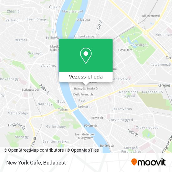 New York Cafe térkép