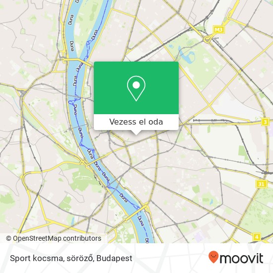 Sport kocsma, söröző térkép