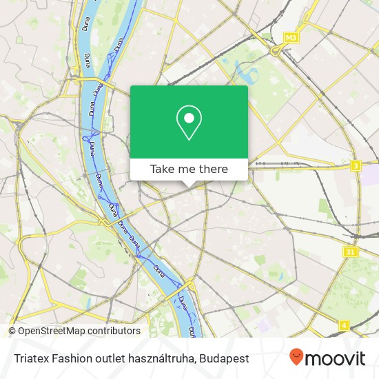 Triatex Fashion outlet használtruha, Rákóczi út 30 1072 Budapest térkép