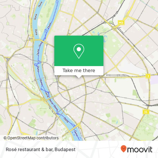 Rosé restaurant & bar, Akácfa utca 24 1072 Budapest térkép