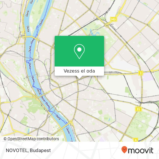 NOVOTEL, Rákóczi út 43 1088 Budapest térkép