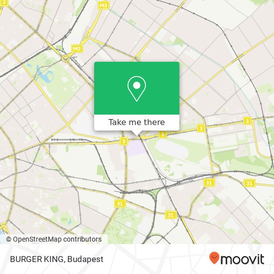 BURGER KING, 1143 Budapest térkép