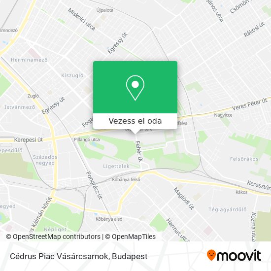 Cédrus Piac Vásárcsarnok térkép