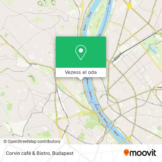 Corvin café & Bistro térkép