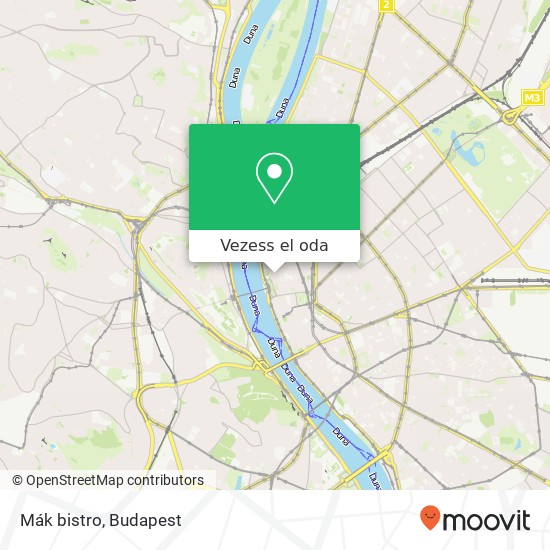 Mák bistro, Vigyázó Ferenc utca 4 1051 Budapest térkép
