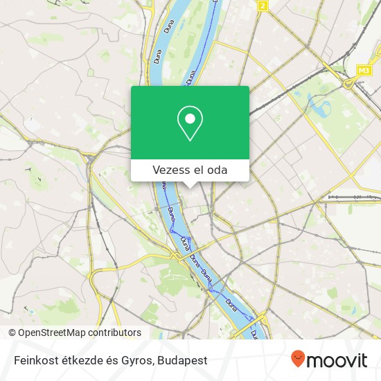 Feinkost étkezde és Gyros, Nádor utca 17 1051 Budapest térkép