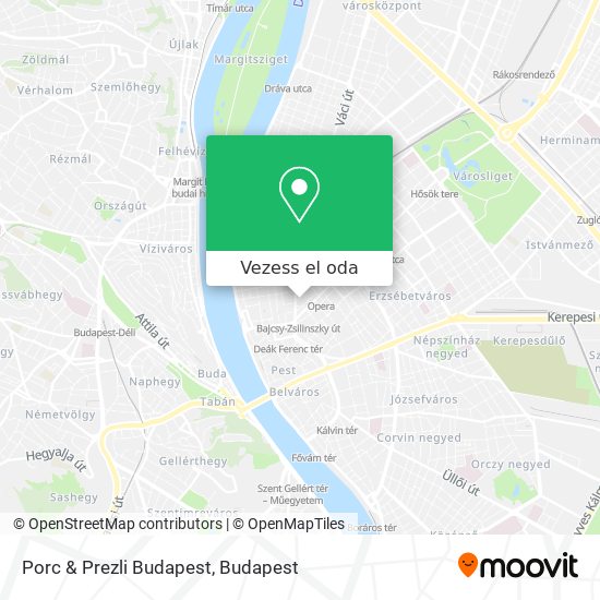 Porc & Prezli Budapest térkép