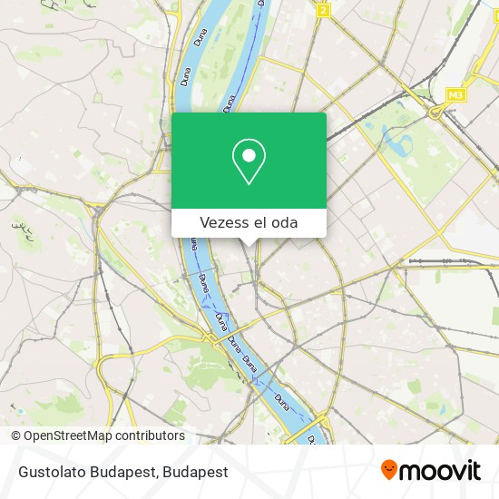 Gustolato Budapest térkép