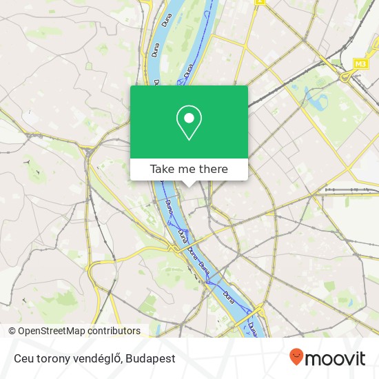 Ceu torony vendéglő, Nádor utca 1051 Budapest térkép