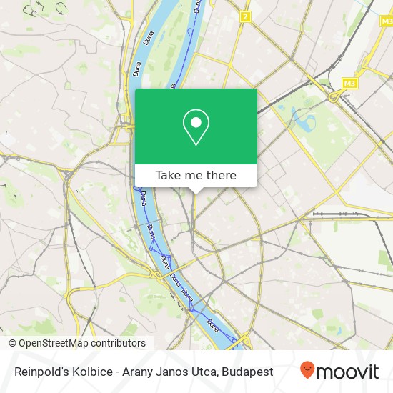 Reinpold's Kolbice - Arany Janos Utca, Bajcsy-Zsilinszky út 1065 Budapest térkép