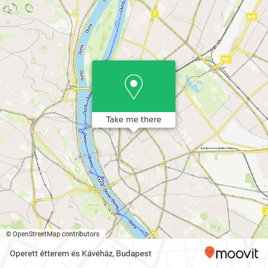 Operett étterem és Kávéház, Nagymezô utca 19 1065 Budapest térkép