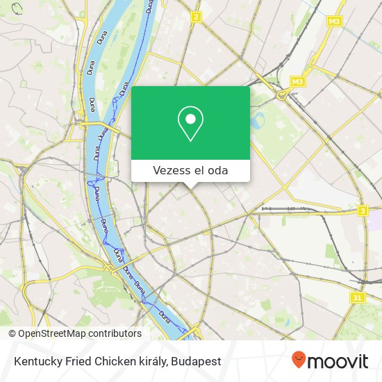 Kentucky Fried Chicken király, Erzsébet körút 1073 Budapest térkép
