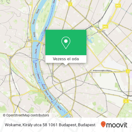 Wokame, Király utca 58 1061 Budapest térkép