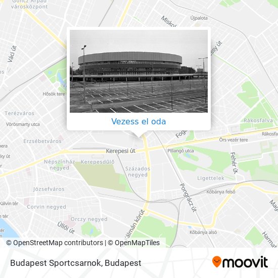 Budapest Sportcsarnok térkép