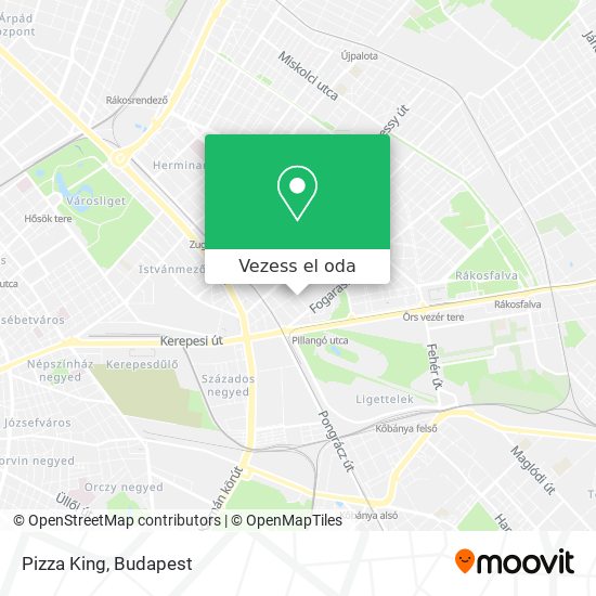 Pizza King térkép