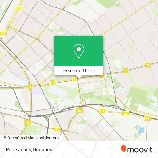 Pepe Jeans, Kerepesi út 1106 Budapest térkép