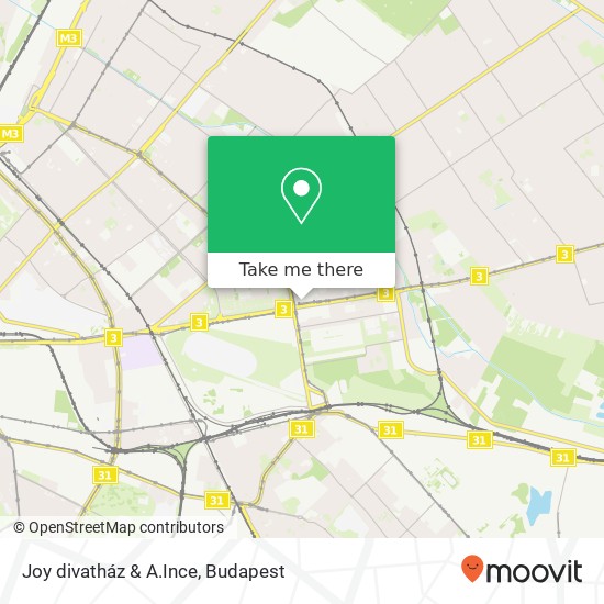 Joy divatház & A.Ince, Örs vezér tere 1148 Budapest térkép