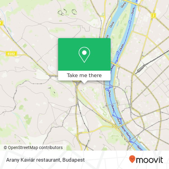 Arany Kaviár restaurant, Ostrom utca 1015 Budapest térkép