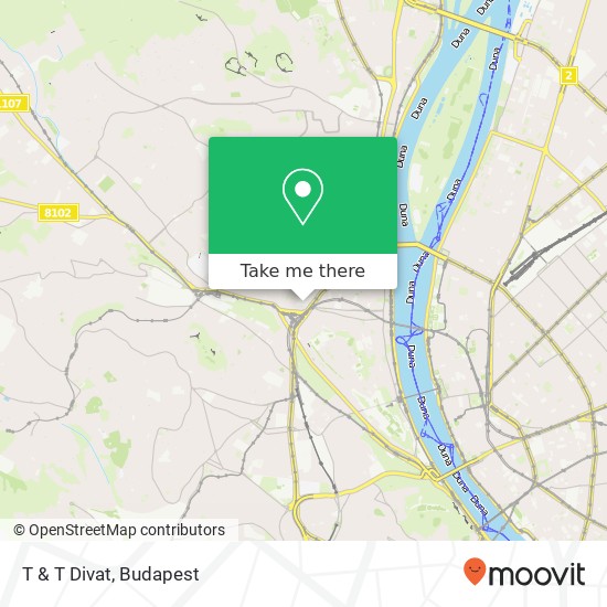 T & T Divat, Retek utca 1024 Budapest térkép