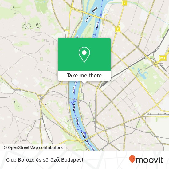 Club Borozó és söröző térkép