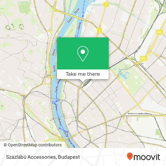 Százlábú Accessories, Váci út 1062 Budapest térkép