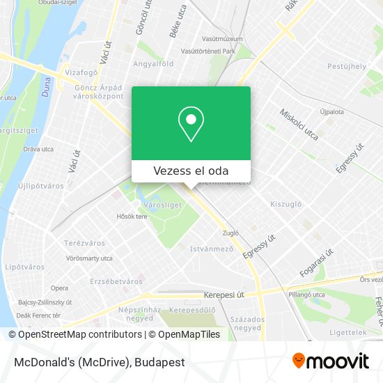 McDonald's (McDrive) térkép