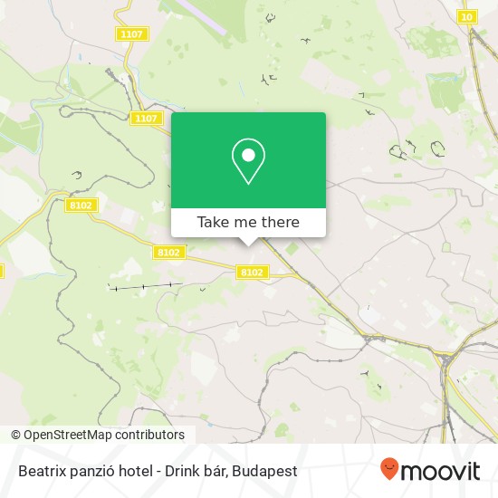 Beatrix panzió hotel - Drink bár térkép