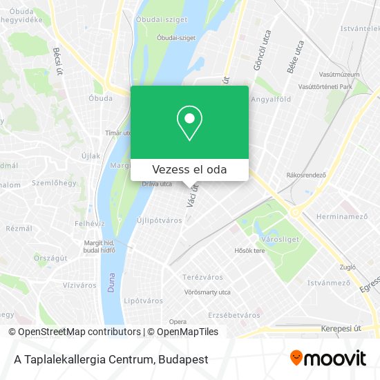 A Taplalekallergia Centrum térkép