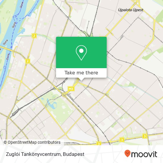 Zuglói Tankönyvcentrum térkép