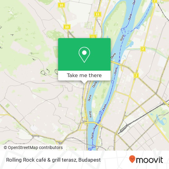 Rolling Rock café & grill terasz, Bécsi út 1036 Budapest térkép