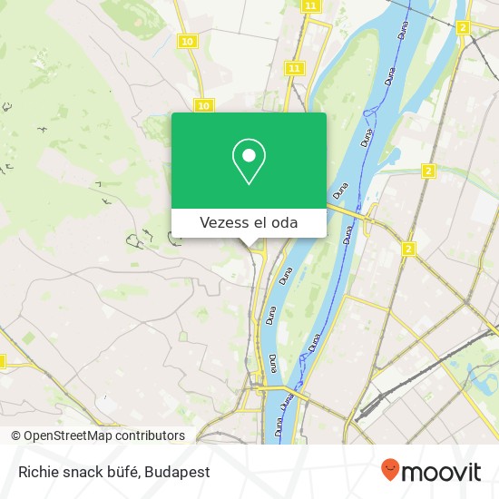 Richie snack büfé, Bécsi út 1034 Budapest térkép